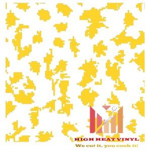 High Heat Duracoat Vinyl Stencil 10" x 12" - Digital Camo styling